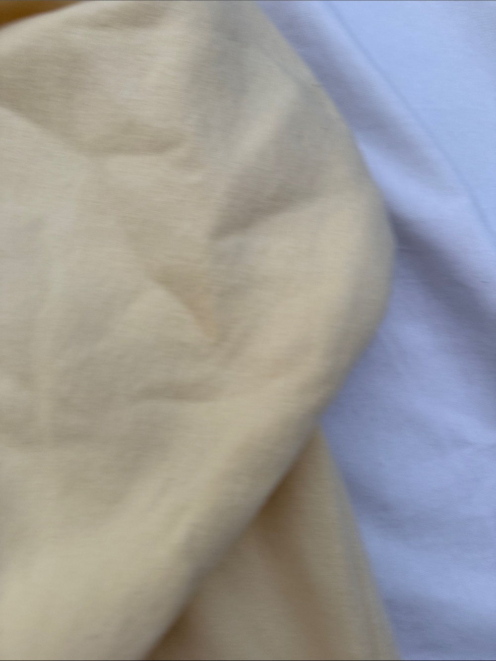 Pale Yellow Half-Zip Hoodie Sweater - Picture 4 of 6